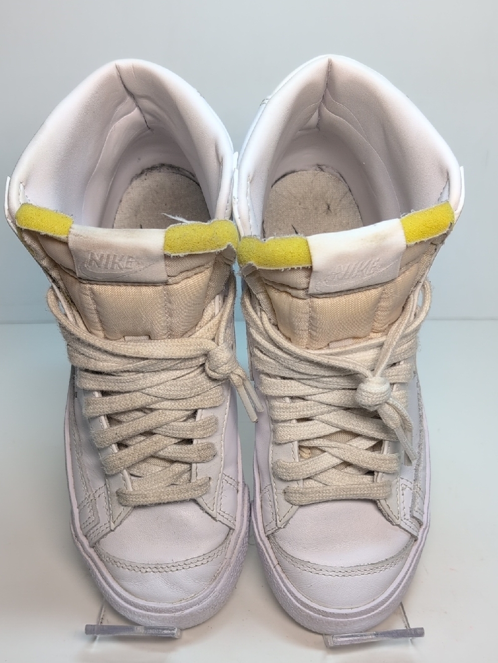 Nike Blazer mid 77 triple white high top sneakers womans size 5.5 EU 36 - Picture 6 of 14